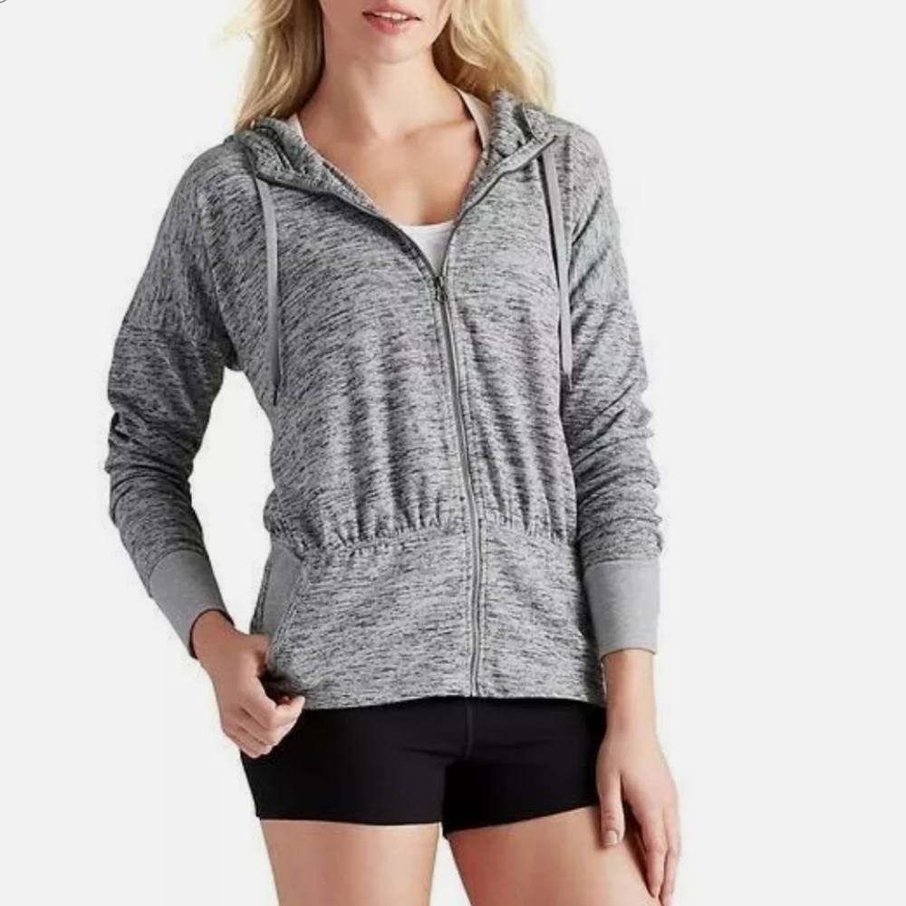 Athleta Batwing & Robin Grey Jacket, Size Medium